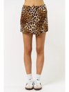 Quilted Leopard Skort