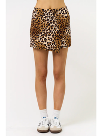 Quilted Leopard Skort