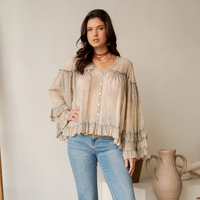 Dreamy Ruffle Button Down