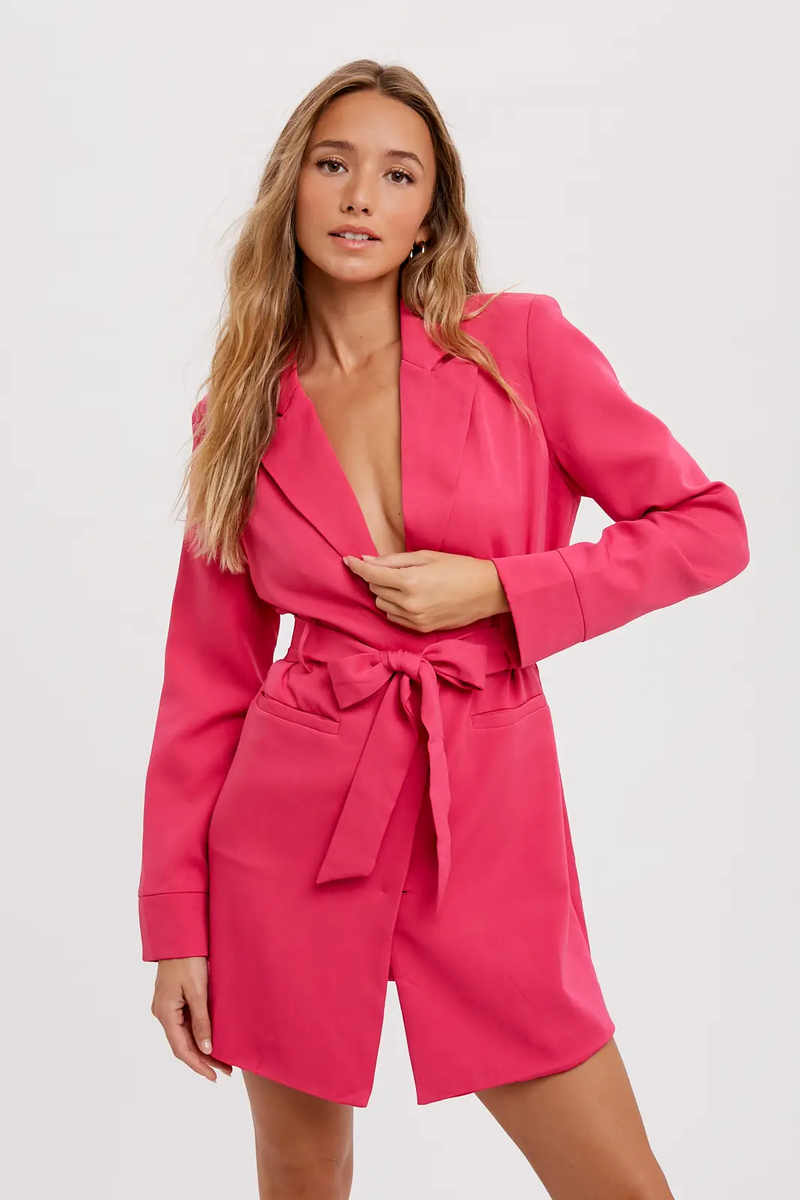 Pink Blazer Dress – All There Boutique Pink Blazer Dress – All There Boutique
