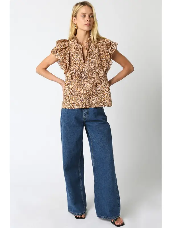 Neda Leopard Shirt