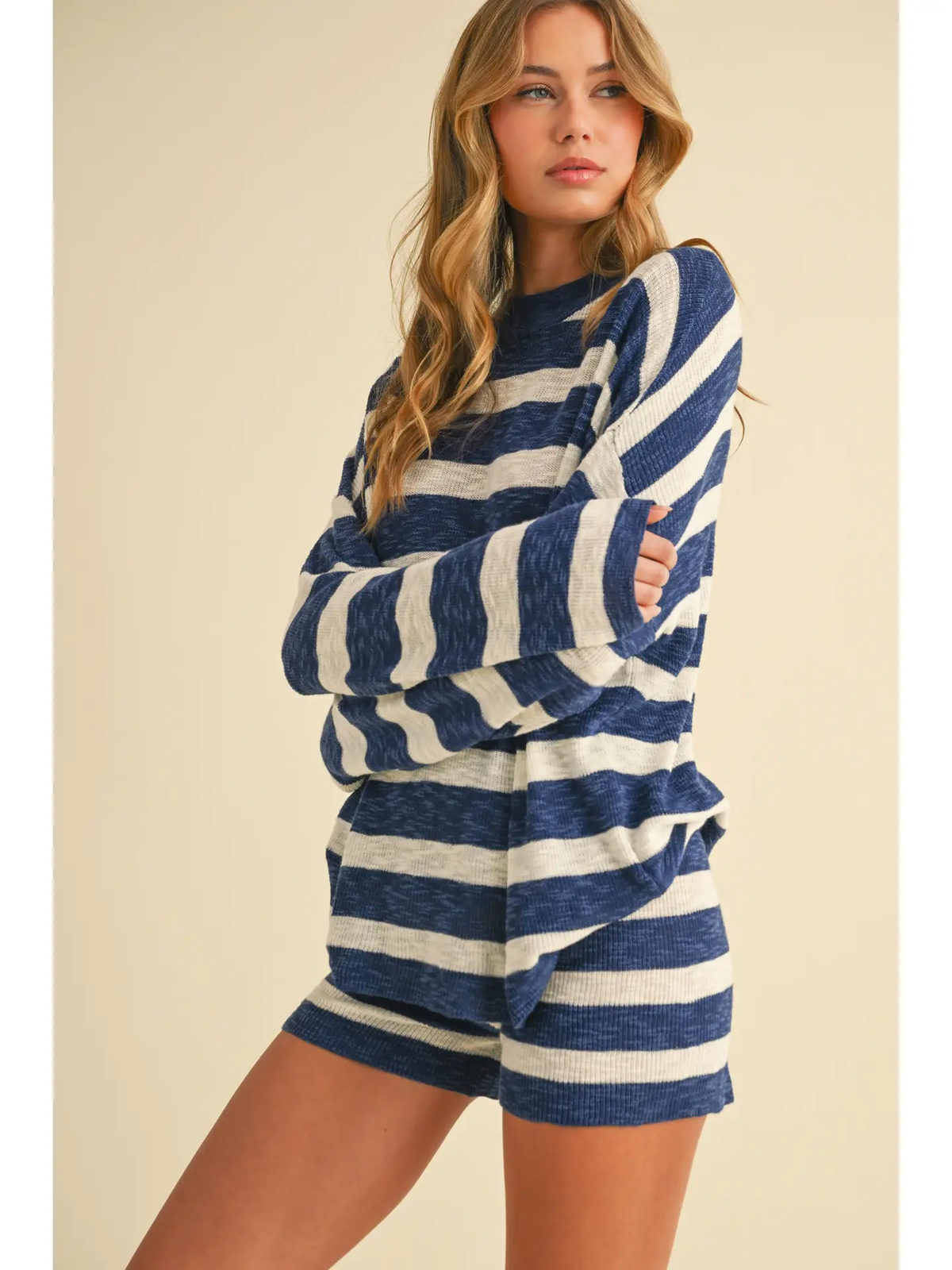 Blue & White Stripe Set