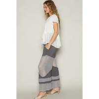 Grey pol mesh pants