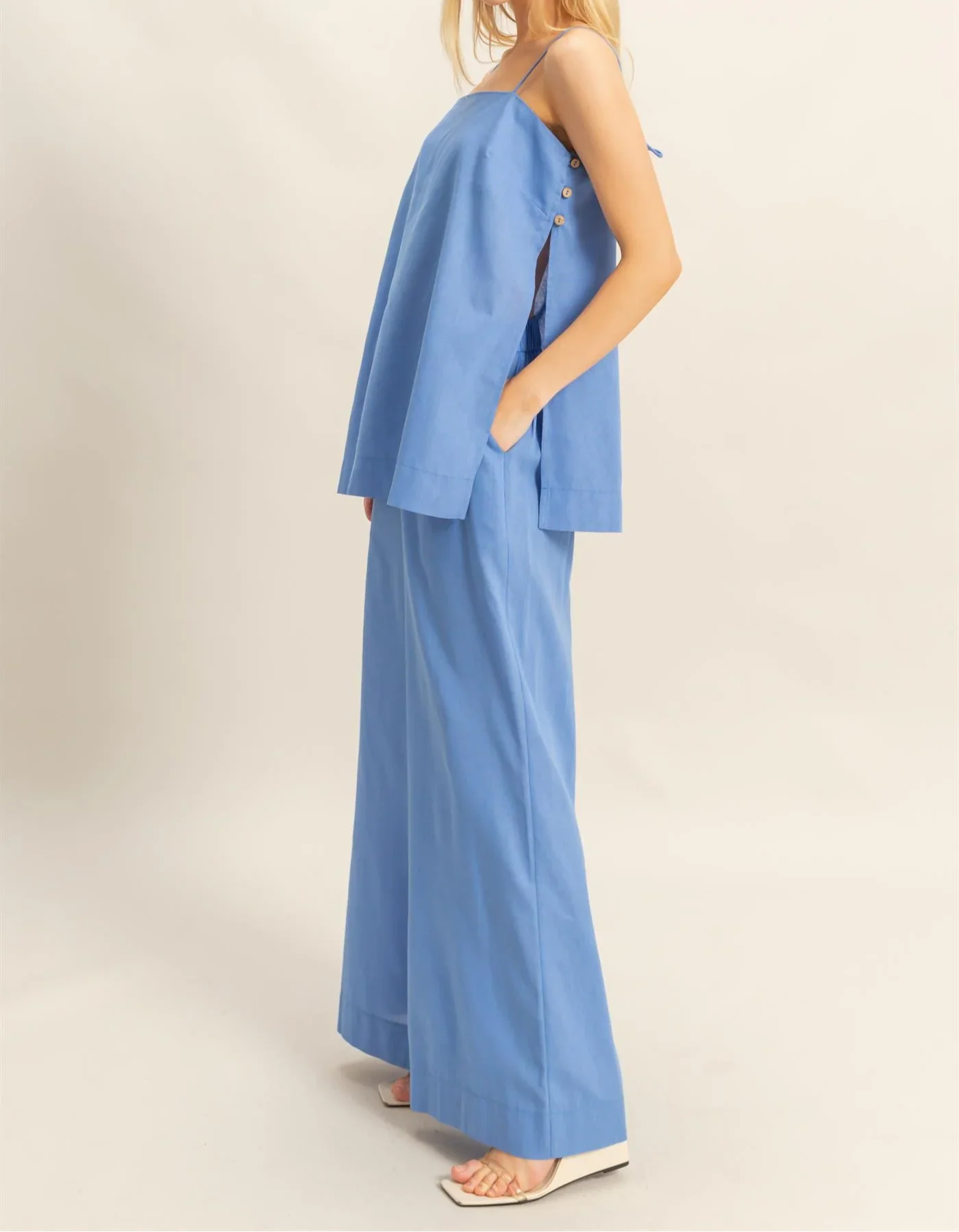 Blue Two Piece Tank Set