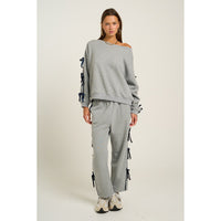 Bow Sleeve Sweatshirt