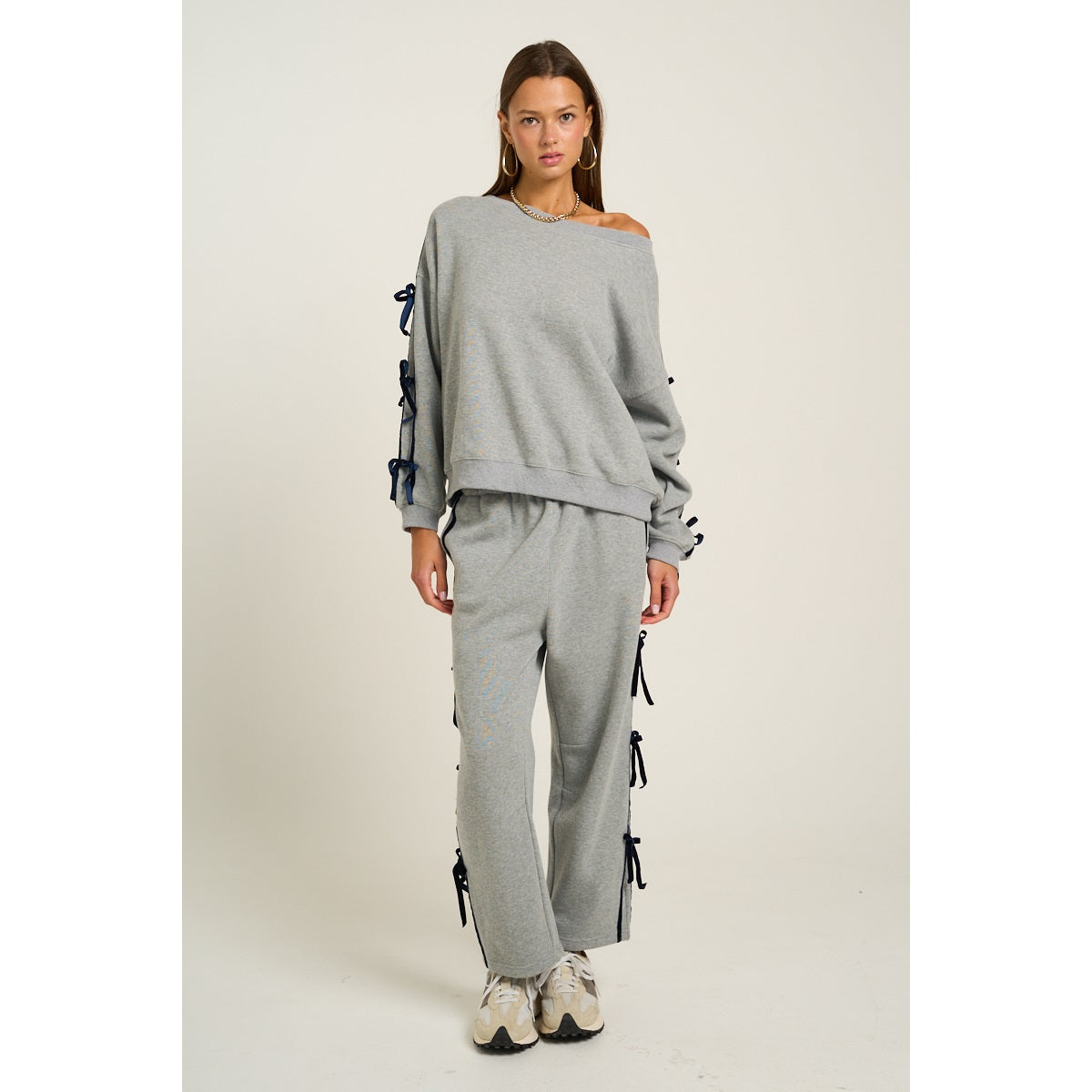 Bow Sleeve Sweatshirt