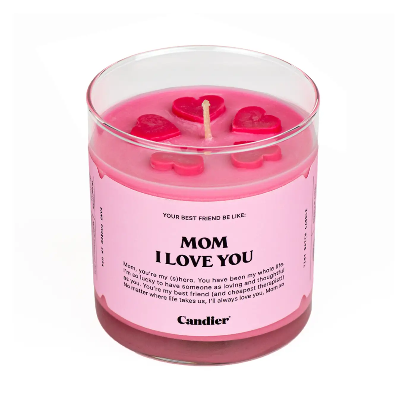 Mom I Love You Candier Candle