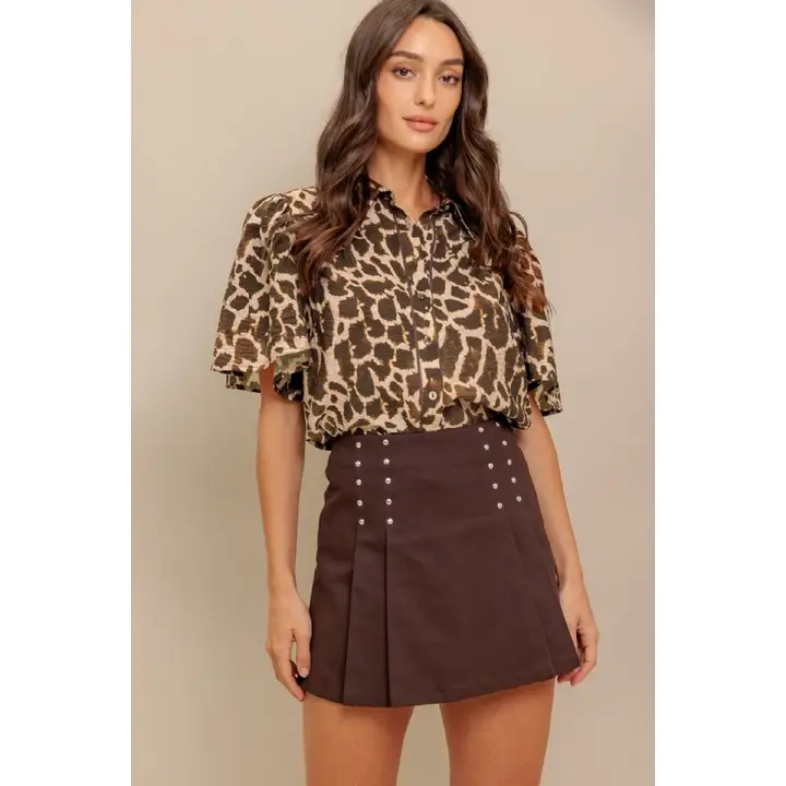 Leopard Print Blouse