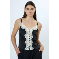 Black Ivory Lace Cami