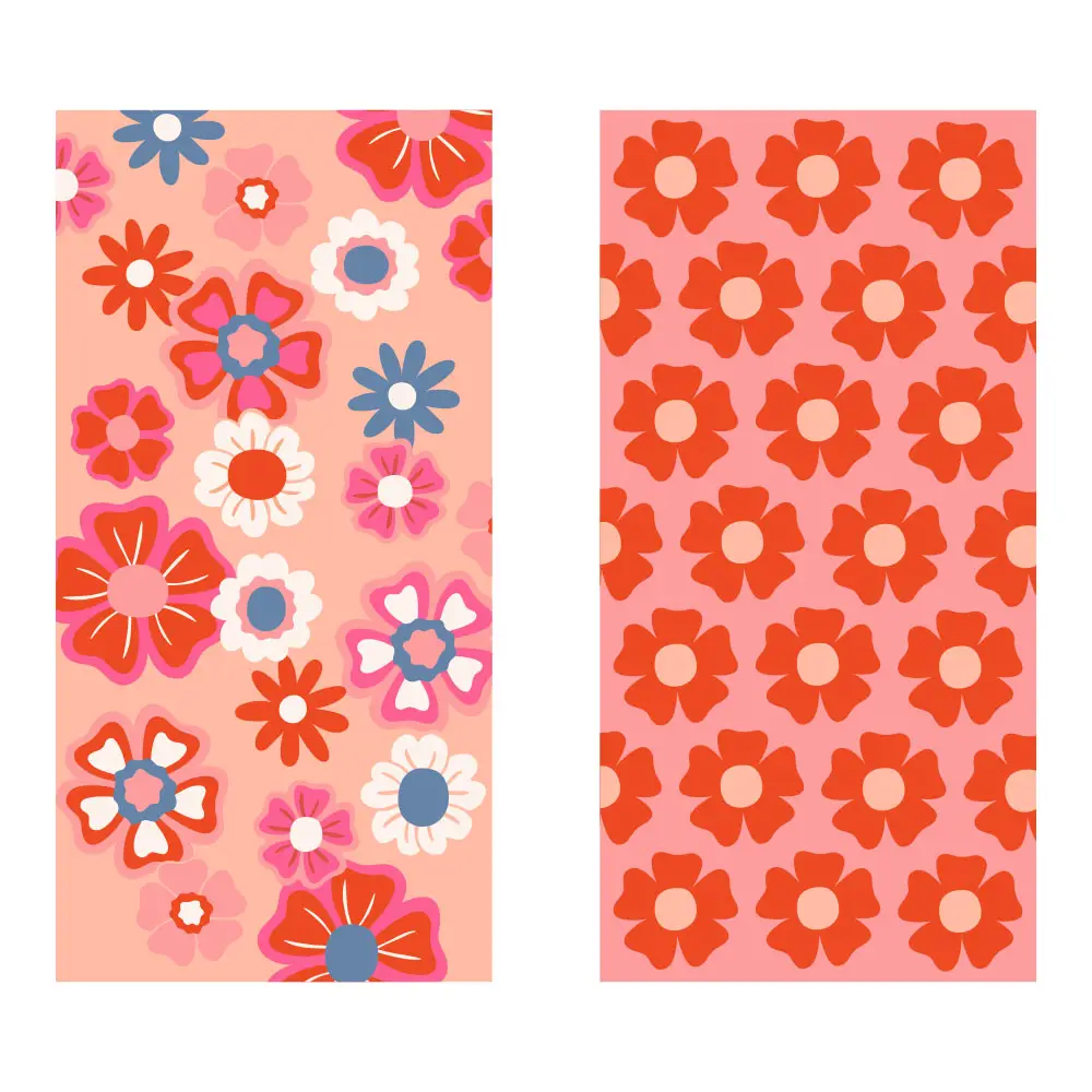 Flower Power Quick Dry Beach Towel