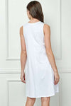 White Tank Dress with Pockets