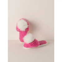 Magenta Puff Slippers