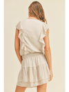 Ecru Ruffle Dress