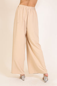 Khaki Wide Leg Pants