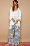 White Lace Flower Long Sleeve