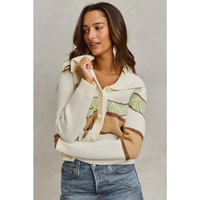 Dachshund with scarf cardigan