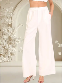 White Wide Leg Pants