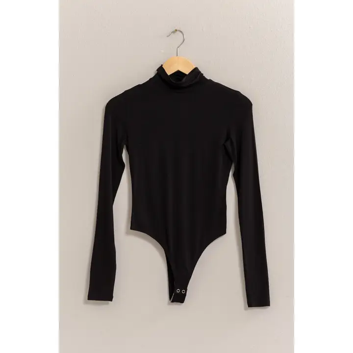 Black Turtleneck Bodysuit