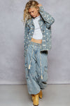 POL Denim Star Shacket