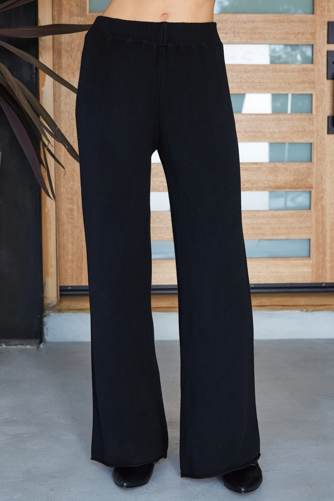 Milio Milano Viscose Knit Flared Pants
