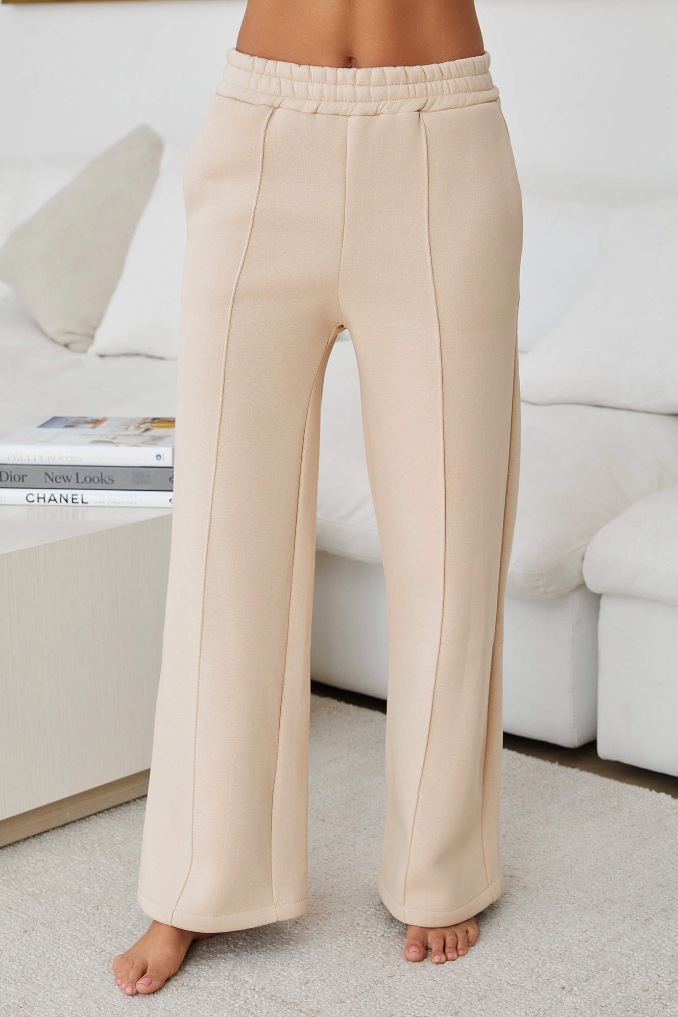 French Terry Seamed Pant