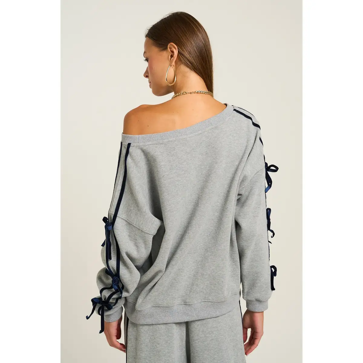 Bow Sleeve Sweatshirt