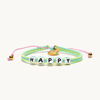 Little Words Project Woven Bracelet - Happy