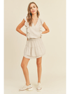 Ecru Ruffle Dress
