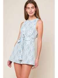Light Blue Lace Romper