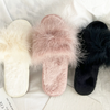 Blush Feather Slippers