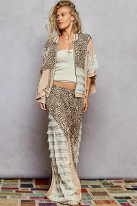 Leopard POL Lace Hoodie