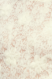 Cream Sheer Floral Sweater Top