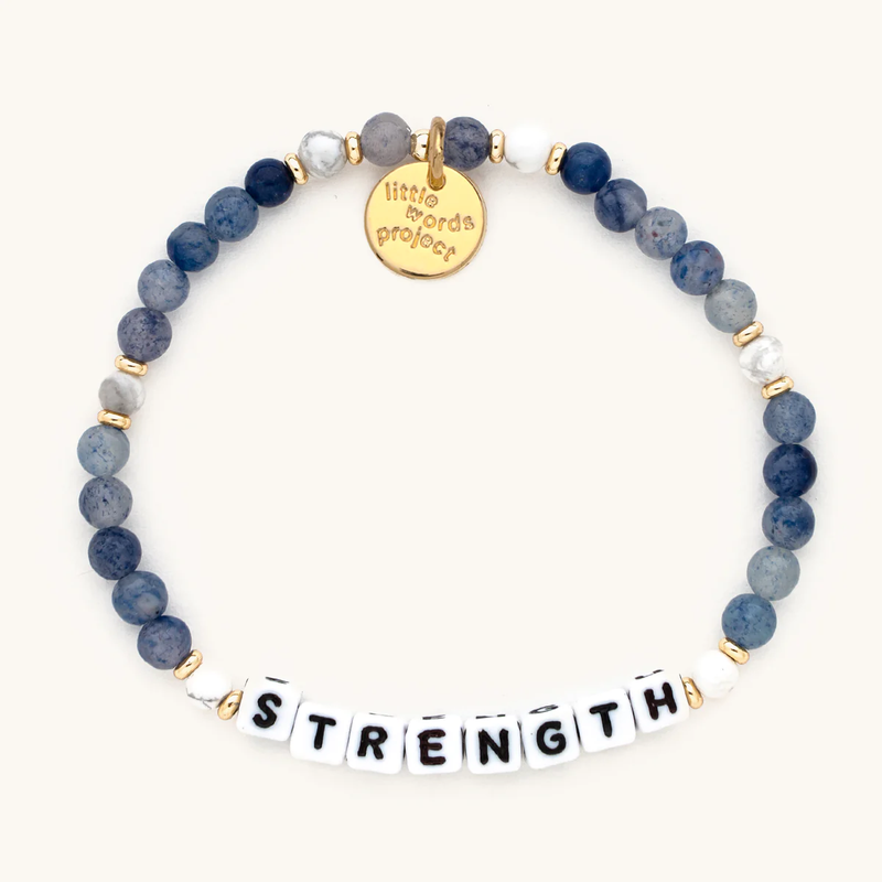 Little Words Project Strength Bluestone Bracelet