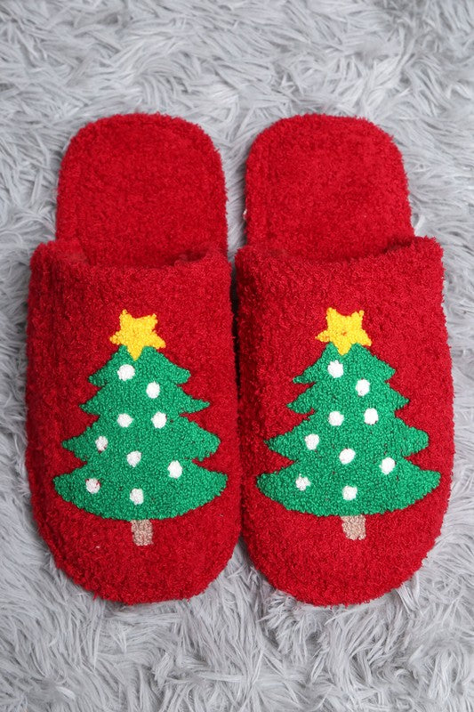 Christmas Tree Slippers