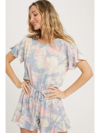 Tie Dye Terry Romper