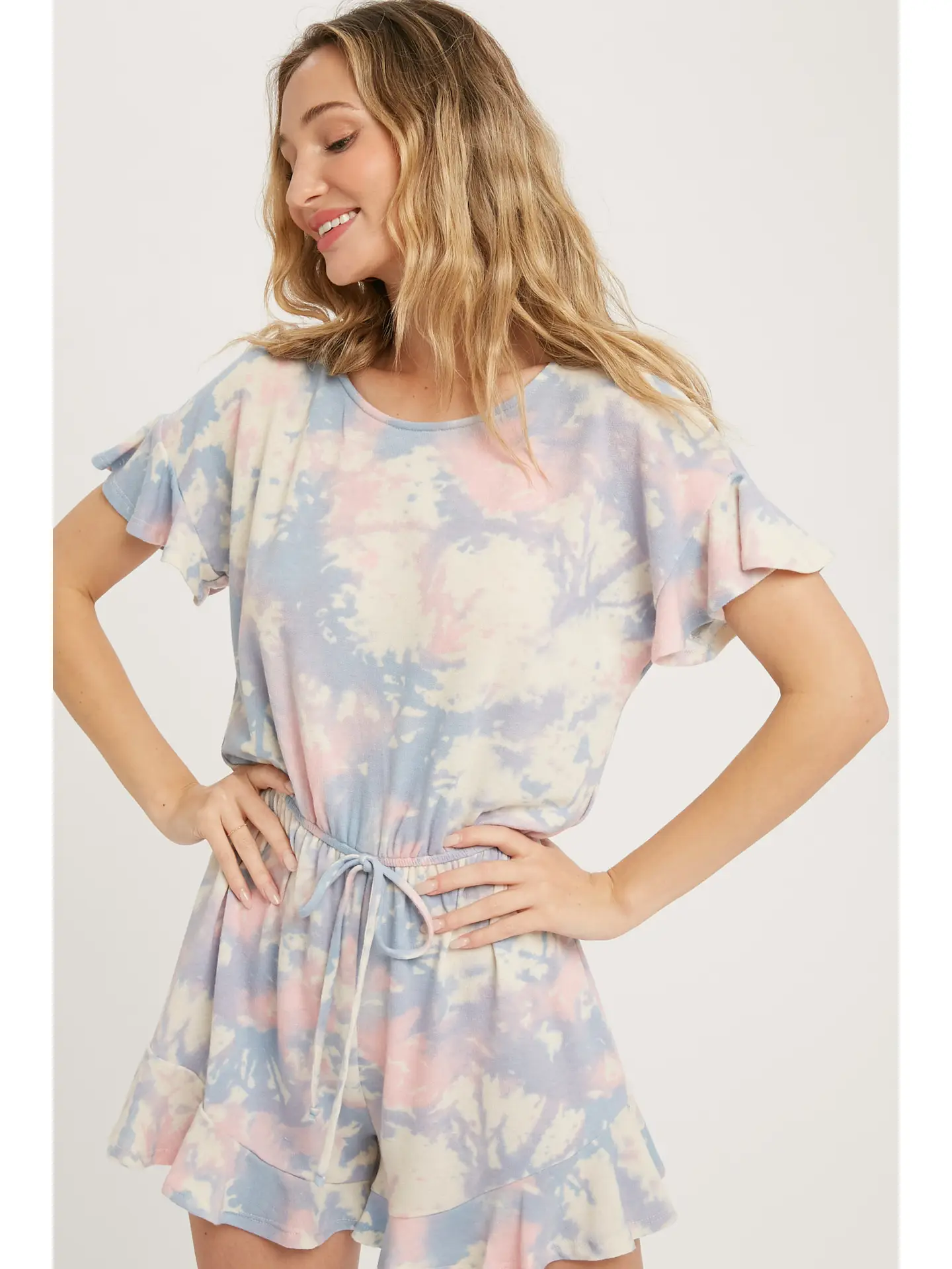 Tie Dye Terry Romper