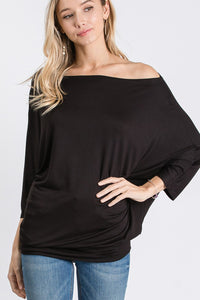 Black Off the Shoulder Top