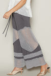 Grey pol mesh pants