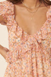 Criss Cross Floral Dress