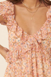 Criss Cross Floral Dress