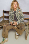 POL Distressed Camo Jacket