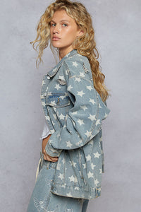 POL Denim Star Shacket