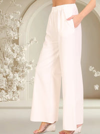 White Wide Leg Pants