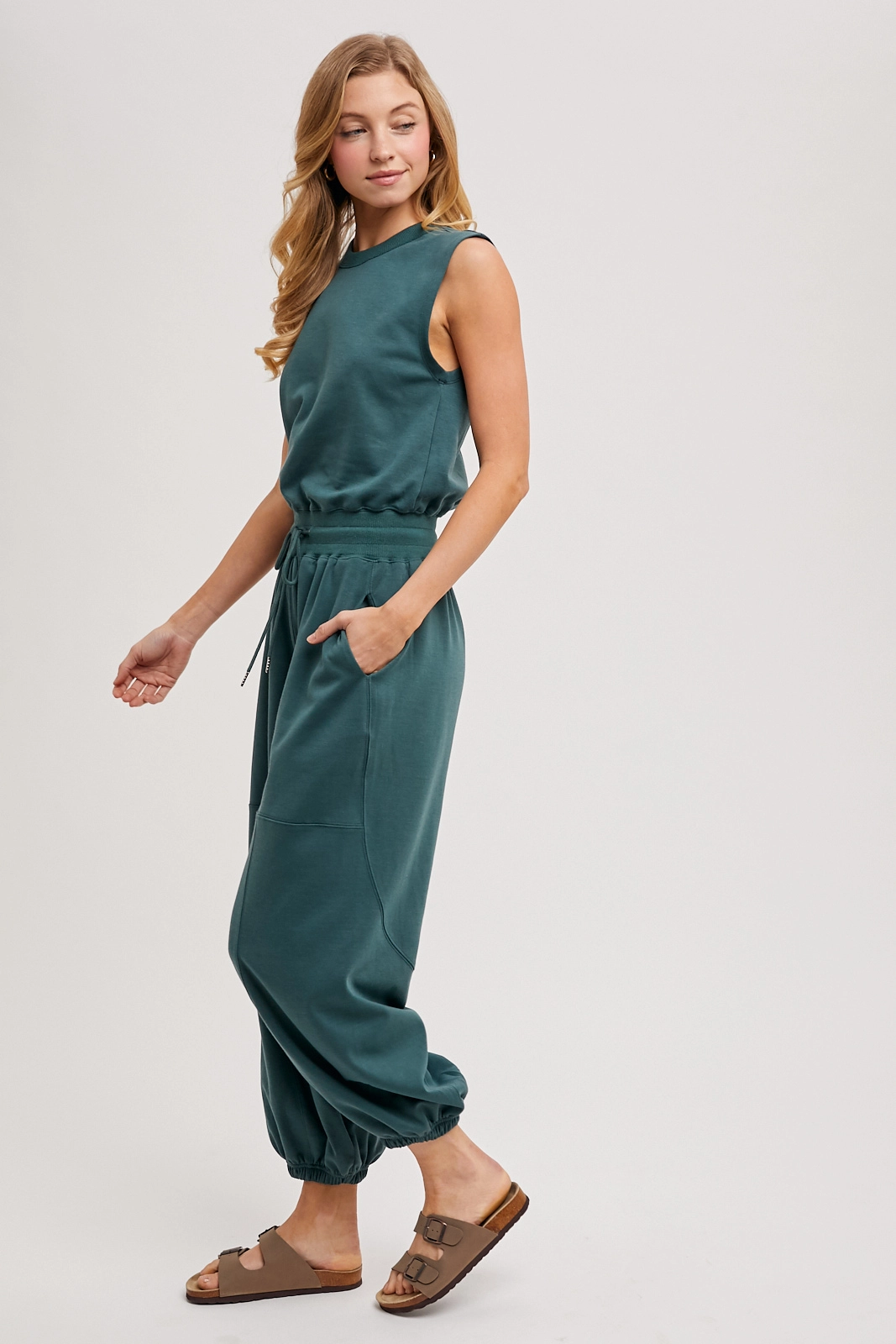 Hunter Green Jumpsuit