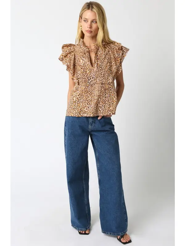 Neda Leopard Shirt