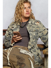 POL Distressed Camo Jacket