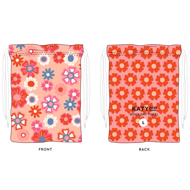 Flower Power Quick Dry Beach Towel