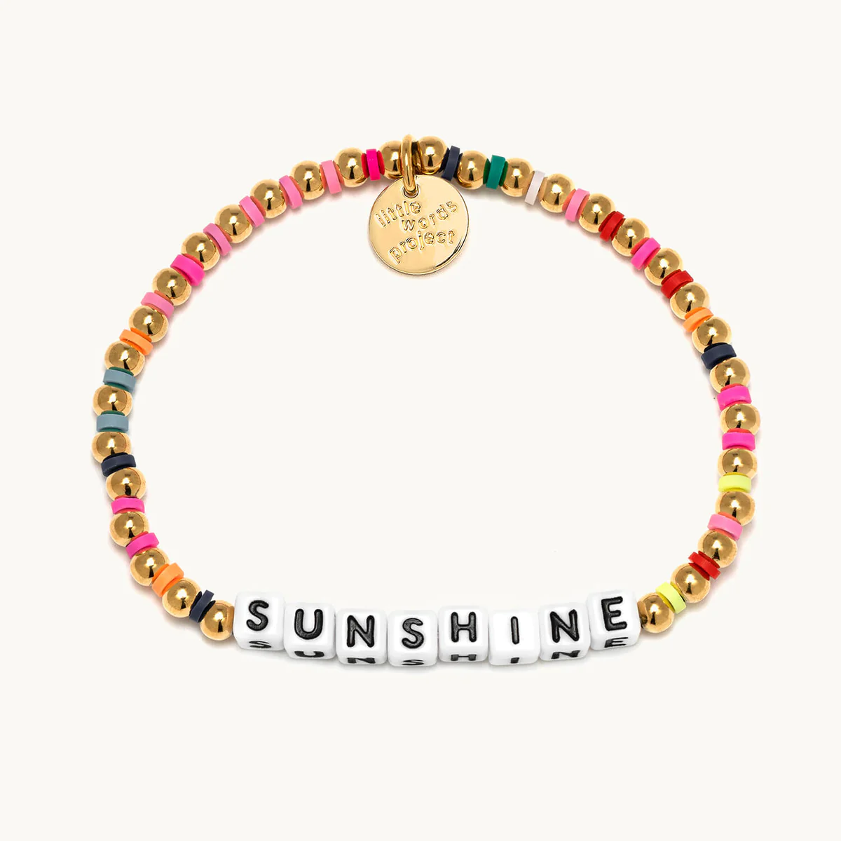 Little Words Project Sunshine Waterproof Gold Bracelet