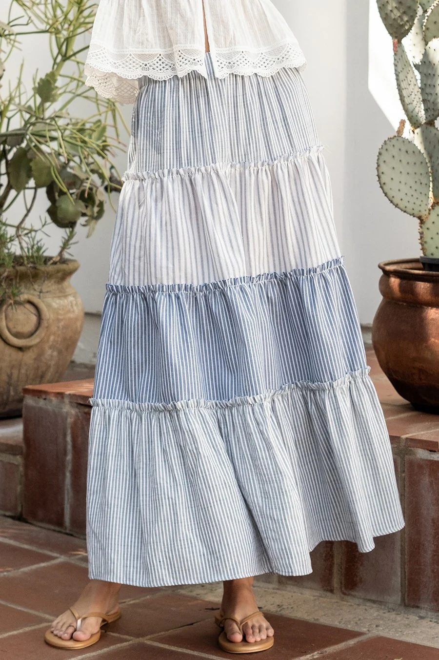 Blue Maxi Skirt