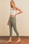 Olive Soft Knit Drawstring Joggers